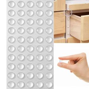 100Pcs 자기 접착제 도어 스톱퍼 고무 댐퍼 버퍼 캐비닛 범퍼 실리콘 가구 패드 쿠션 보호 패드