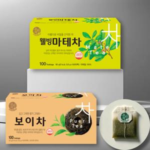 송원 우리차 보이차 100T+웰빙마테차 100T