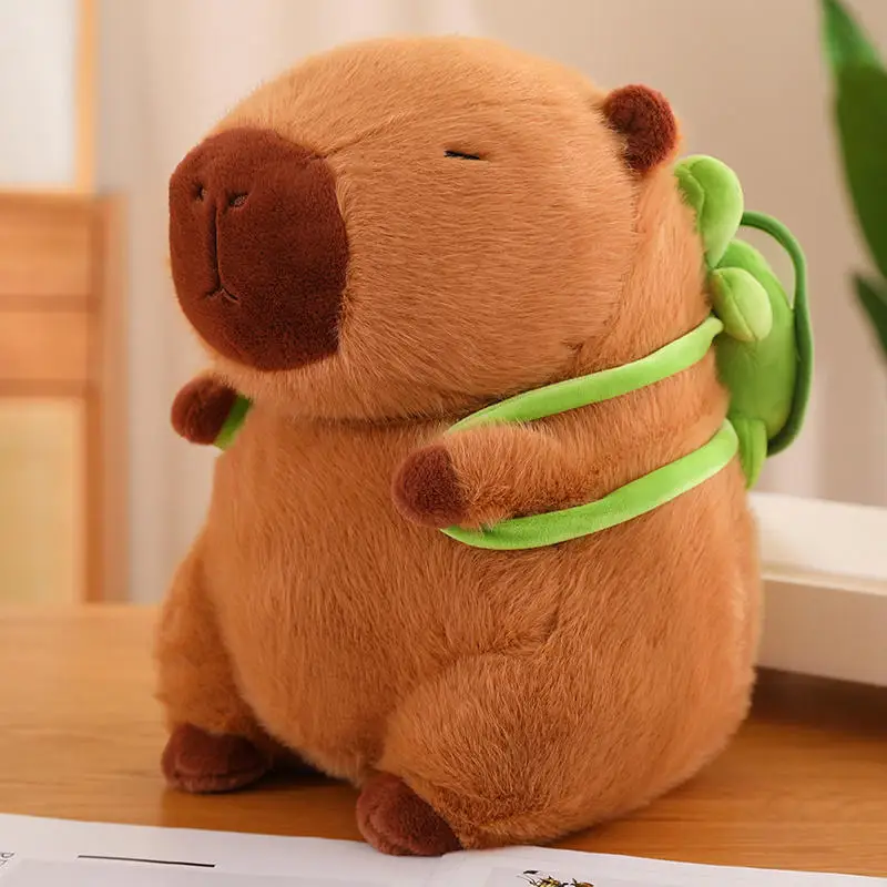 시뮬레이션 감자 튀김 Capybara 플러시 장난감 헝겊 인형 귀여운 인형 Capibara 애니메이션 푹신한 장난감 부드러운 Capybara 플러시 인형