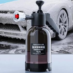 세차용 병 스프레이 핸드 펌프 폼 스프레이어, 2L, 자동차 창문 청소, 3 가지 노즐, 핸드 공압 폼, 대포 눈 거품 스프레이