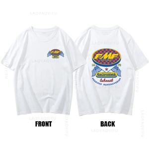 뜨거운 판매 FMF 레이싱 배기 Ama Motocross 티 라운드 넥 패션 의류 반팔 여름 Mens Cool Top 100% Cotton T Shirt