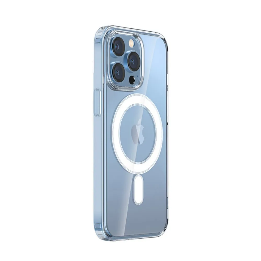 iPhone 16 15 14 13 12 11 Pro Max Magnatic Magsafe 무선 충전 커버 용 새 투명 아크릴 클리어 케이스