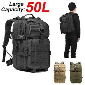 45L 전술 배낭 3P 가방 폭행 배낭 야외 3 일 여행 방수 등산 배낭 캠핑 하이킹 사냥 Mochila