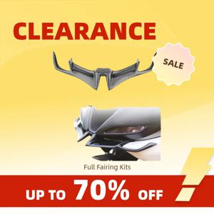 Clearance_Motorcycle YAMAHA R15 V3 2017 2018 2019 2020 2021 Shark Fin Beak Moto Ac 용 새 프론트 페어링 윙렛 윙 커버 트림