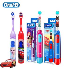 Oral-B 어린이 전동 칫솔 프로헬스 소프트 브리슬 둥근 진동 브러시 헤드 잇몸 관리 치아 브러시 3세 이상용 배터리 전원