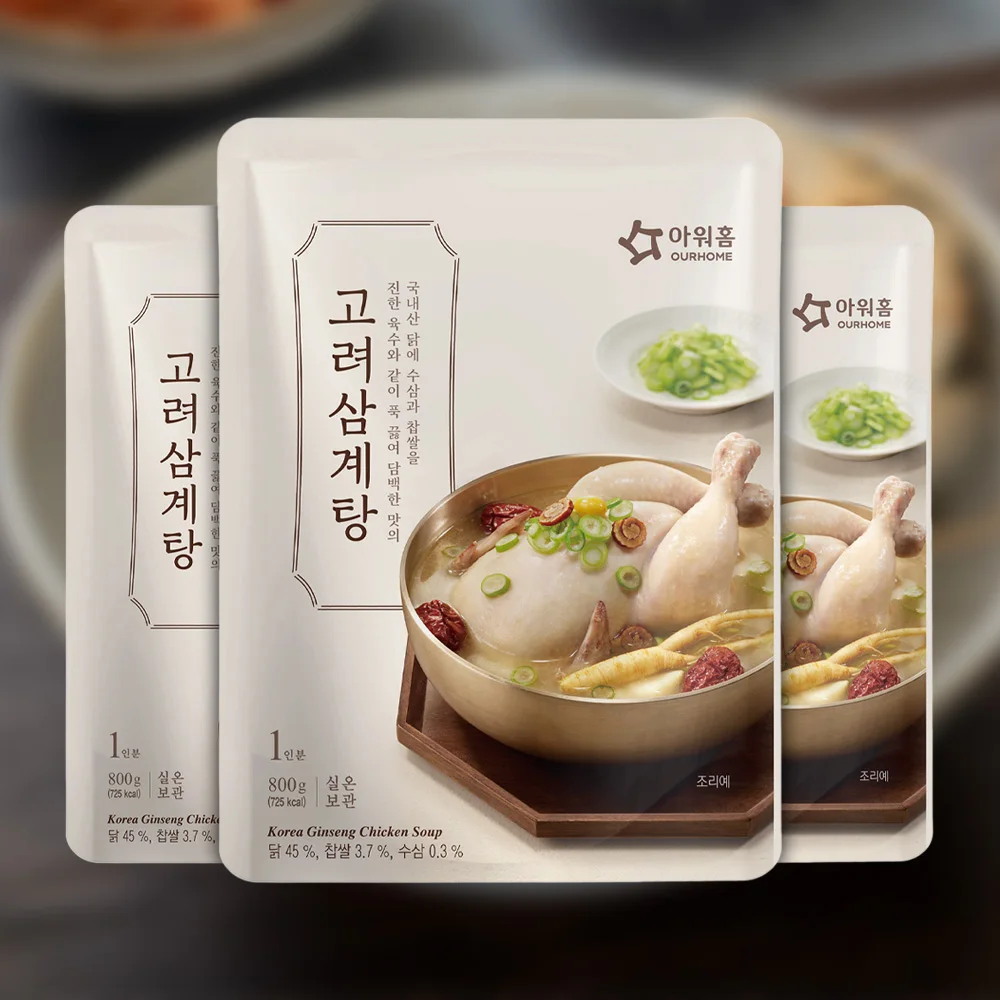 아워홈 진한 고려삼계탕 800g 실온보관 국내산 영계