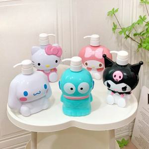 산리오 헬로 키티 로션 병, 만화 Kt 모델 샤워 젤 리필 프레스 병, 어린이 손 소독제 프레스 병