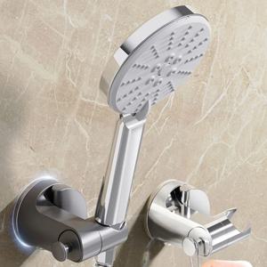 자체 접착식 핸드헬드 샤워기 홀더 이동식 샤워 브래킷 1개 이동식 벽걸이형 샤워기 홀더 가정용 샤워기 브래킷