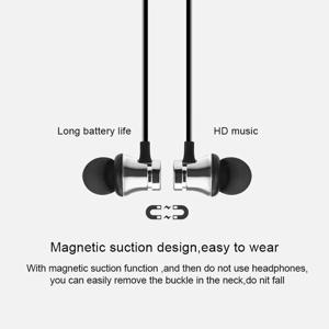 XT11 스포츠 마그네틱 블루투스 이어폰 이어폰 무선 넥밴드 헤드폰 samrtphones용 마이크가 있는 스테레오 음악 헤드셋