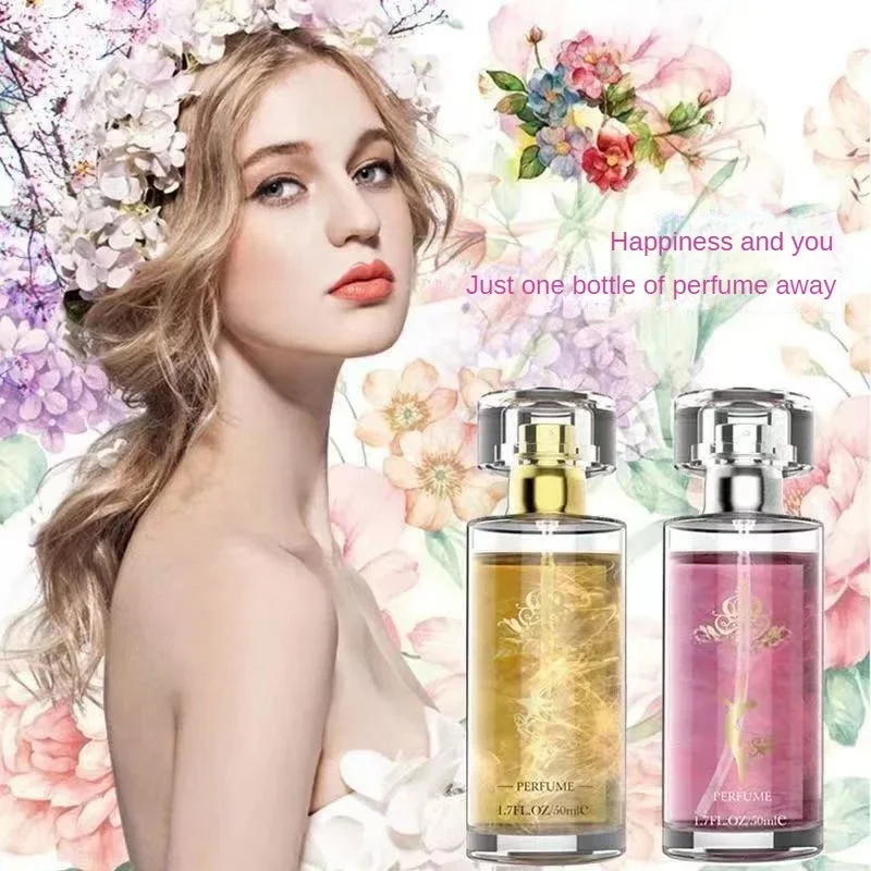 50ML 페로몬 향수 오래 지속되는 페로몬 향수 스프레이 페로몬 아로마 테라피 남성과 여성을위한 스파클링 향수
