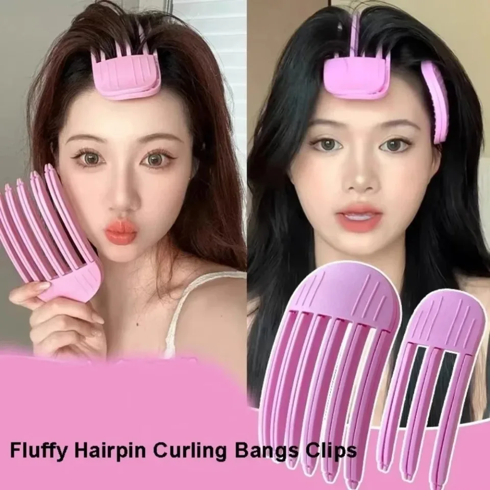 푹신한 머리핀 컬링 앞머리 클립 헤어 뿌리 볼류마이징 헤어 클립 여성 컬링 고정 모양 클립 패션 볼륨 헤어 롤러