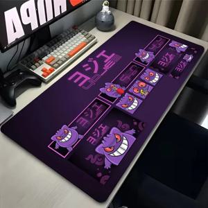 보라색 일본 애니메이션 마우스 패드 PC 쿨 P-포켓몬 게이머 캐비닛 키보드 깔개 XXL G-gengar 확장 데스크 매트 노트북 카와이 마우스 패드