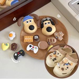 1 세트 14pcs 귀여운 강아지 구두 매력 액세서리 소년 소녀 샌들 정원 구두 버클 장식 해변 가방 액세서리 선물에 적합