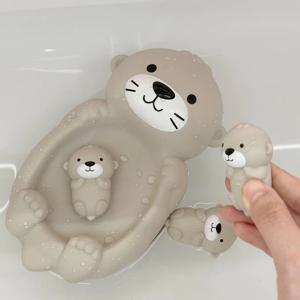 아기 목욕 장난감 물고기 수달 하마 물개 어린이 욕실 샤워 농구대 게임 어린이 수영장 물놀이 선물