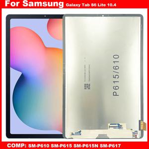 삼성 갤럭시 탭 S6 라이트 P610 P615 SM-P610 SM-P615 SM-P615N SM-P617 10.4 LCD 디스플레이 터치 스크린 디지타이저 유리 어셈블리