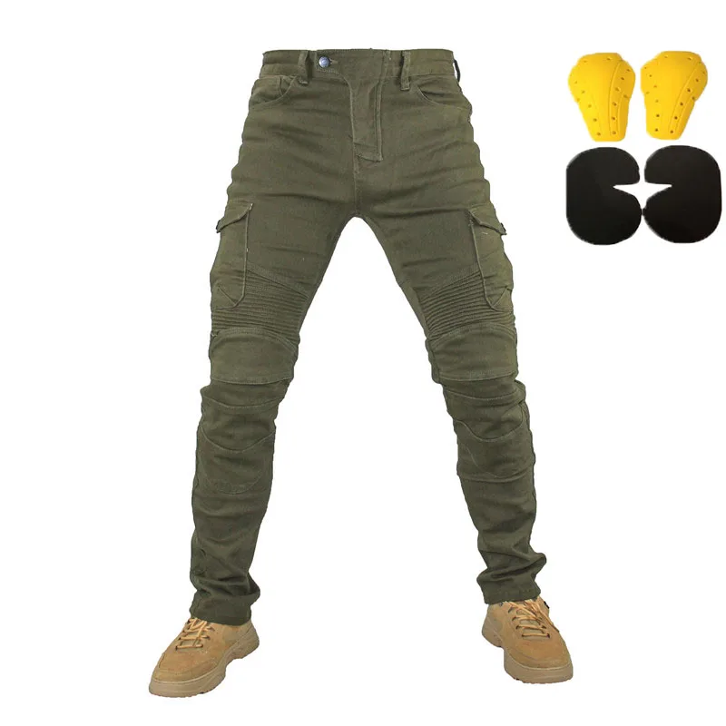 오토바이 청바지 Pantalones Motocicleta Hombre Featherbed 청바지 표준 버전 자동차 타기 바지 바지 여름 승마