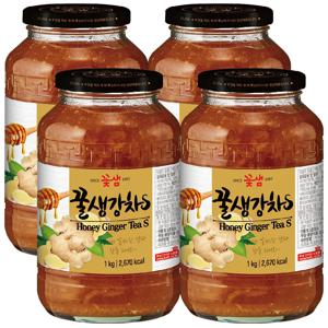꽃샘 꿀생강차S 1kg 4개