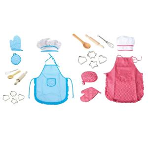 11Pcs 어린이 베이킹 키트 요리사는 3-8세 소녀를 위한 놀이 장난감에 대한 역할을 차려 입습니다