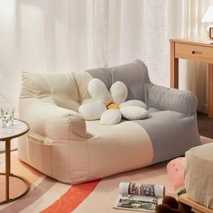Gaint Bean Bag 소파 Bean Bag 게으른 소파 Beanbag 의자, 고밀도 폼 충전 현대식 악센트 편안한 의자