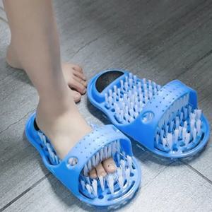 1pc 발 세척 마사지 슬리퍼 발 샤워 스크러버 마사지 클린 스파 엑스 폴리 에이 팅 워시 슬리퍼 욕실 목욕 발 브러쉬