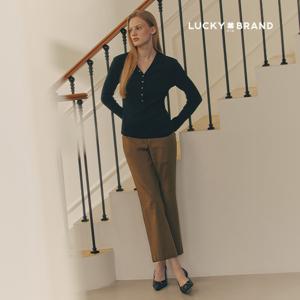 [1만원인하] 럭키브랜드 24FW 스트레치 슬림핏 크롭 팬츠 1종