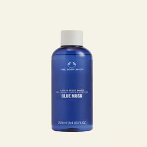 [더 바디샵][수량한정]블루 머스크 헤어 앤 바디 워시 250ML
