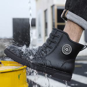 남성 하이탑 방수 스니커즈 앵클 레인부츠 장화 25SHOE_RHM