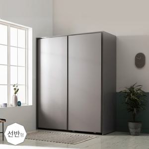장인가구 뉴아벨 베이직 매트 선반형 1600 슬라이딩 옷장