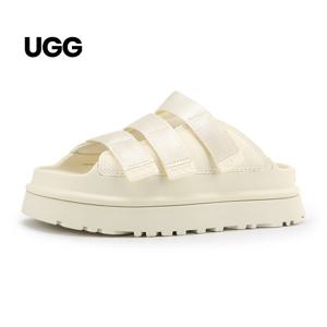 UGG  골든글로우 슬라이드 플랫폼 키높이 슬리퍼 블랙 아이보리 택일