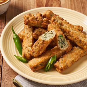 청년다방 깻잎고추튀김 300g 2팩