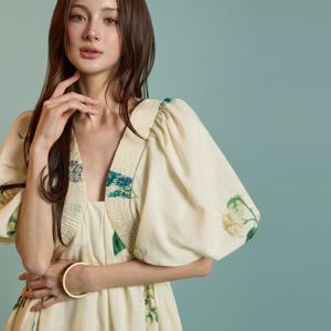 D5180 플라워 원피스