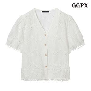 정상가:59,000원 ㅣ 레이스 펀칭 블라우스 (GPBBA017D)