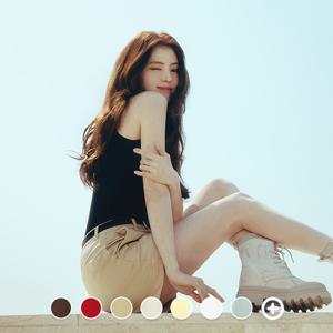 지오다노 여성 여름 코튼 스판 H라인 버뮤다 숏 팬츠 면 반바지 405501/05405501