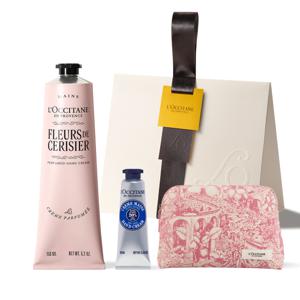 [롯데백화점](기프트) 체리 블라썸 핸드크림 150ml 세트 (+파우치+미니핸드)