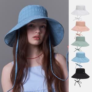 체크 와플 에어리 플로피햇 메시나 (5 colors)