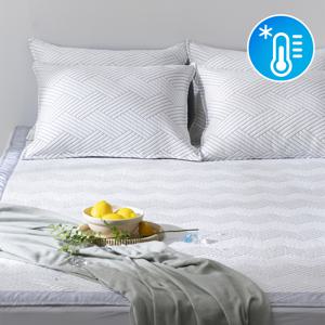 한빛카페트 아이스쿨 냉감 와이드 침대패드 3size 2color