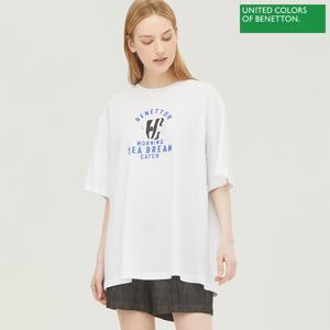 TUKATA 물고기 티셔츠 BATS64331_WH