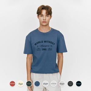 지오다노 남성 여름 그래픽 프린트 오버핏 면 반팔 티셔츠 095501/01095501