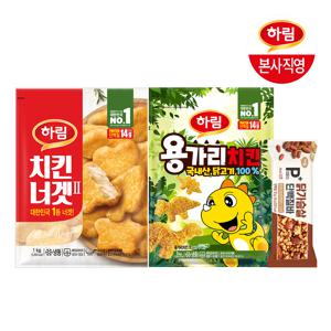 용가리치킨 1kg + 치킨너겟 1kg + 단백질바 너츠 46g
