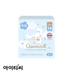시나모롤 순면 소프트 중형 생리대X1팩