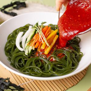 [이응준장인][한끼7.41kcal]미역국수 해초국수 4인분 세트(소스 포함)