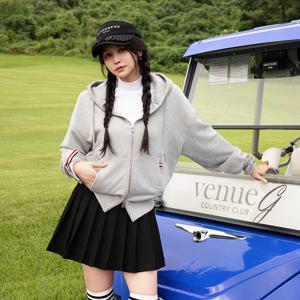 [피핀] [패턴퀸 GOLF] 테이핑 골프 투웨이 후드 집업 #66488