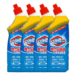 유한락스 락스와 세제 다목적 세정용 755ml 4개