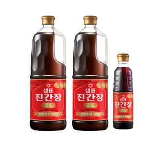 샘표 진간장 골드 1.7L 2개 +증정