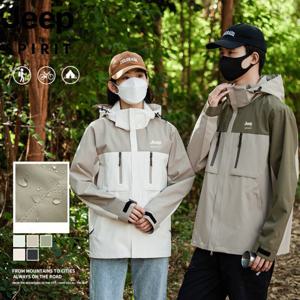 지프 JEEP SPIRIT  남여공용 바람막이 야상점퍼  커플 바람막이 봄가을 얇은 점퍼 JP442388