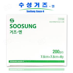수성거즈 엔 7.5x7.5x8겹 200매