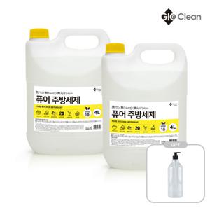 퓨어 베이킹소다 주방세제 4L x 2개 + 공병 1L