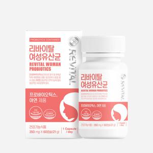 리바이탈 여성유산균 프로바이오틱스 아연 60정(2개월분)
