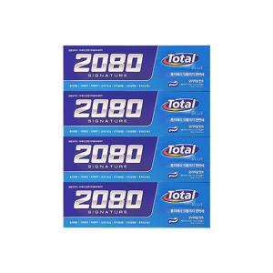 애경 2080 시그니쳐 토탈 블루치약 125g 4입