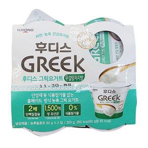 일동후디스 그릭요거트 (무설탕저지방) 80G X 4입 X 2개